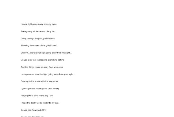 write lyrics for your songs